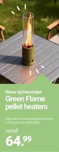 Inter Chalet Interchalet Green Flame pellet heaters aanbieding