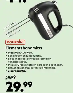 AllesZ Bourgini Elements handmixer aanbieding