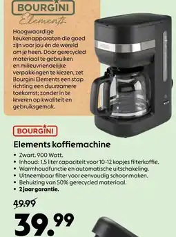 AllesZ Bourgini Elements koffiemachine aanbieding
