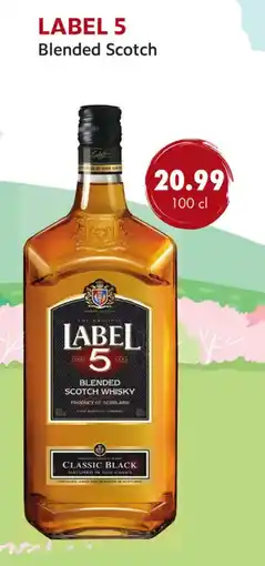 uw topSlijter Label 5 blended scotch aanbieding