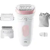 Bol.com Braun Silk·épil 7 - Epilator met Ladyshave opzetstuk - type 7-030 - Wit/Flamingo aanbieding
