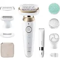 Bol.com Braun Silk·épil 9 Flex SkinSpa - Epilator met Ladyshave opzetstuk - type 9-481 3D - Wit/Goud aanbieding
