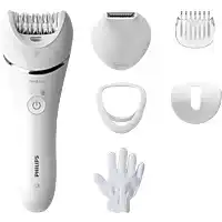 Bol.com Philips Series 8000 BRE715/00 - Wet & Dry - Epilator voor vrouwen - Wit aanbieding
