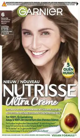 De Online Drogist Garnier Nutrisse Ultra Crème 6 Natuurlijk Donkerblond aanbieding