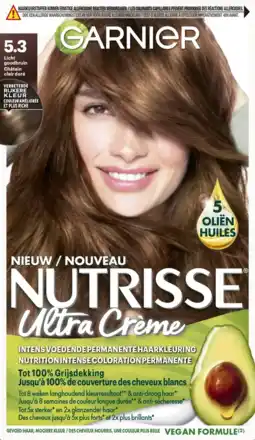 De Online Drogist Garnier Nutrisse Ultra Crème 5.3 Licht Goudbruin aanbieding