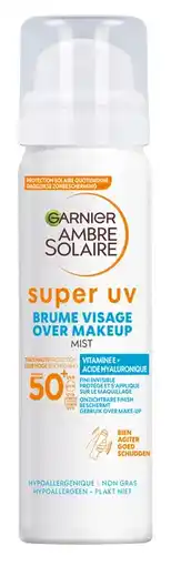 De Online Drogist Garnier Ambre Solaire Super UV Over Make Up Mist aanbieding