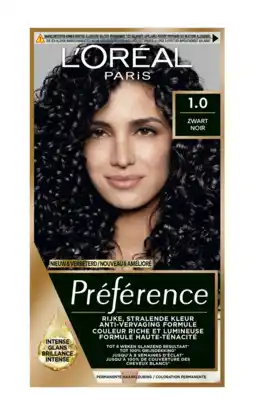 De Online Drogist L'Oréal Paris Préférence - 1.0 Zwart aanbieding