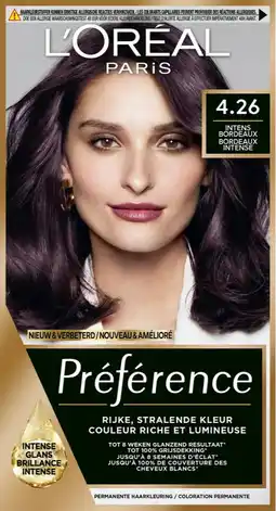 De Online Drogist L'Oréal Paris Préférence - 4.26 Intens Bordeaux aanbieding