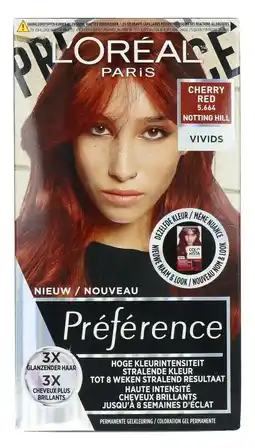 De Online Drogist L'Oréal Paris Préférence Les Vivids 5.664 Cherry Red aanbieding