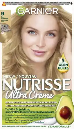 De Online Drogist Garnier Nutrisse Ultra Crème 9 Zeer Lichtblond aanbieding