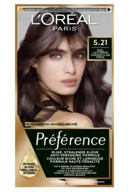 De Online Drogist L'Oréal Paris Préférence - 5.21 Koel Lichtbruin aanbieding