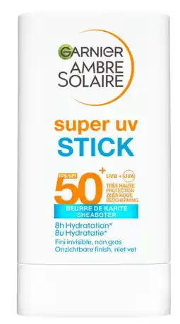 De Online Drogist Garnier Ambre Solaire Super UV Stick SPF50+ aanbieding