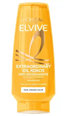 De Online Drogist Elvive Extraordinary Oil Kokos Niet Verzwarende Conditioner aanbieding