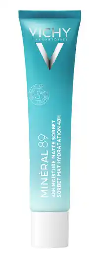 De Online Drogist Vichy Minéral 89 48H Moisture Matte Sorbet Hydraterende Gel aanbieding