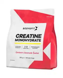 De Online Drogist Body & Fit Creatine Monohydrate Strawberry Poeder 250GR aanbieding