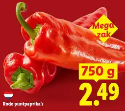 Lidl Rode puntpaprika's aanbieding
