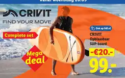 Lidl Crivit Opblaasbaar SUP-board aanbieding