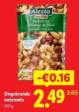 Lidl Ongebrande notenmix aanbieding