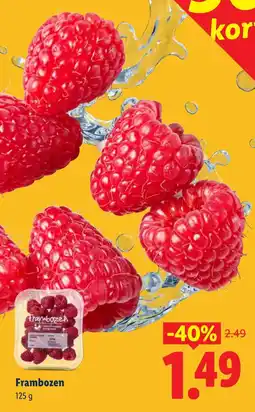 Lidl Frambozen aanbieding