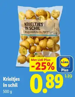 Lidl Krieltjes in schil aanbieding