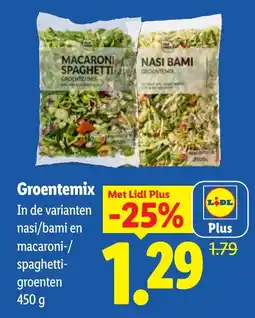 Lidl Groentemix aanbieding