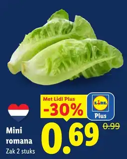 Lidl Mini romana aanbieding