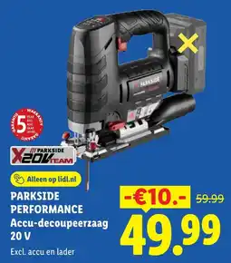 Lidl Parkside performance Accu-decoupeerzaag 20v aanbieding