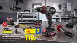 Lidl Parkside performance accu-klopboormachine set 20V aanbieding