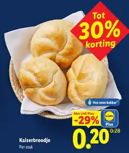 Lidl Kaiserbroodje aanbieding