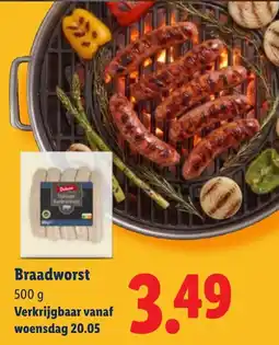 Lidl Braadworst aanbieding