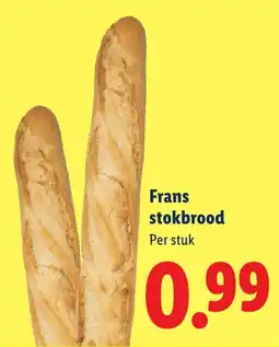 Lidl Frans stokbrood aanbieding