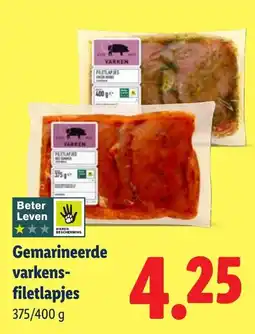 Lidl Gemarineerde varkensfiletlapjes aanbieding