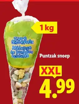 Lidl Puntzak snoep aanbieding