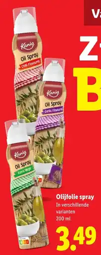 Lidl Olijfolie spray aanbieding