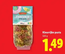 Lidl Kleurrijke pasta aanbieding