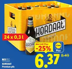 Lidl Kordaat Premium pils aanbieding