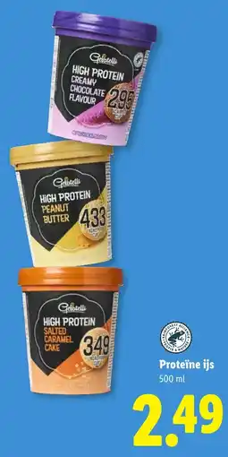Lidl Proteïne ijs aanbieding
