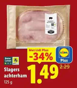 Lidl Slagers achterham aanbieding
