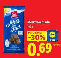 Lidl Melkchocolade aanbieding