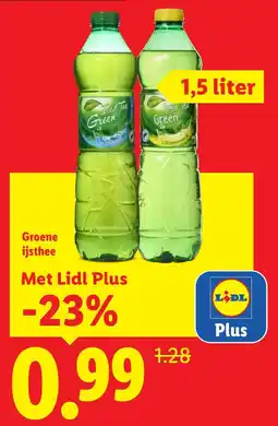 Lidl Groene ijsthee aanbieding