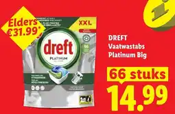 Lidl Dreft Vaatwastabs Platinum Big aanbieding