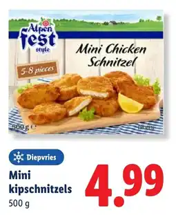 Lidl Mini kipschnitzels aanbieding