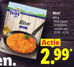 Lidl Rösti aanbieding