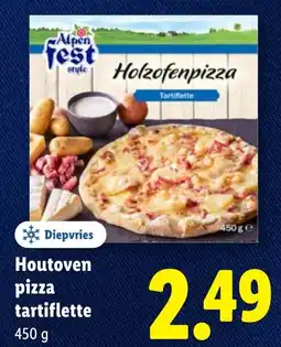 Lidl Houtoven pizza tartiflette aanbieding