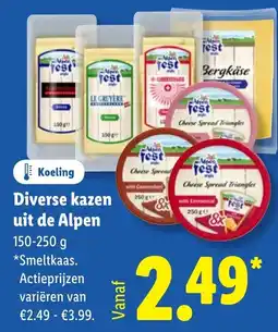 Lidl Diverse kazen uit de Alpen aanbieding