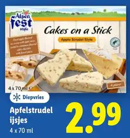 Lidl Apfelstrudel ijsjes aanbieding