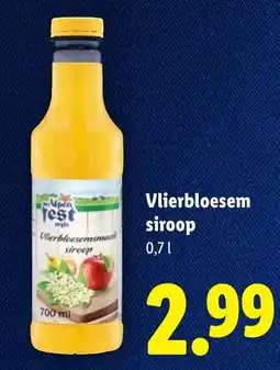 Lidl Vlierbloesem siroop aanbieding