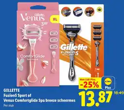 Lidl Gillette Fusion5 Sport of Venus Comfortglide Spa breeze scheermes aanbieding