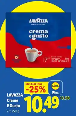 Lidl Lavazza creme E Gusto aanbieding