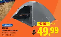Lidl Crivit Verduisterende tent aanbieding
